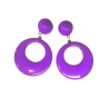 Pendientes de Aro Grandes Morado - Pendientes, Collares y Pulseras