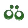 Pendientes de Aro Grandes Verde - Pendientes, Collares y Pulseras