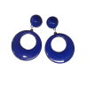 Pendientes de Aro Grandes Azul - Pendientes, Collares y Pulseras