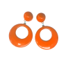Pendientes de Aro Grandes Naranja - Pendientes, Collares y Pulseras