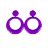 Pendientes de Aro Pequeño Morado - Pendientes, Collares y Pulseras