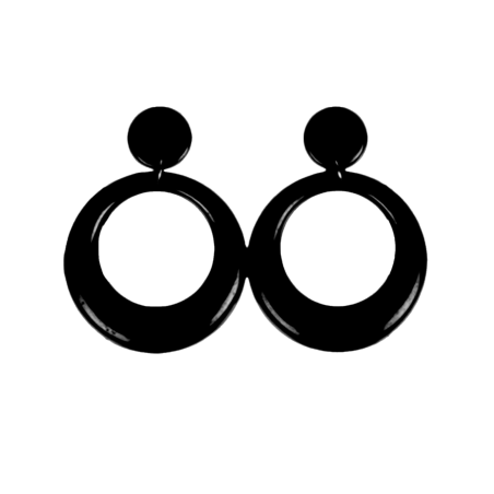 Pendientes de Aro Pequeño Blanco