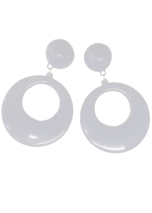 Pendientes de Aro Grandes Blanco - Pendientes, Collares y Pulseras