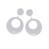 Pendientes de Aro Grandes Blanco - Pendientes, Collares y Pulseras