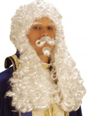 Comprar Peluca Juez con Bigote y Perilla - Complementos de Piratas