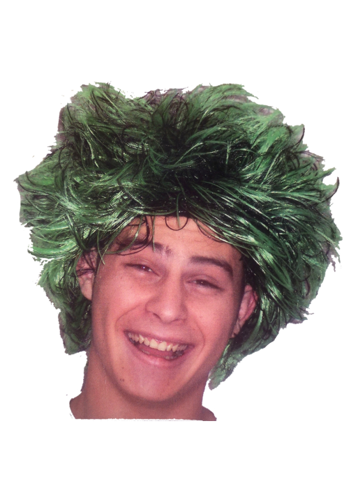 Peluca Despeinada Verde - Pelucas