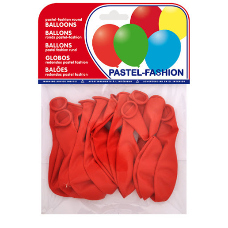 Bolsa de 12 Globos Rojos