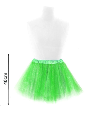 Tutu Purpurina Verde Claro 40cm - Faldas y Pantalones