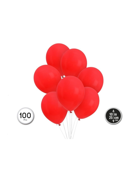 Bolsa de 100 Globor Rojos