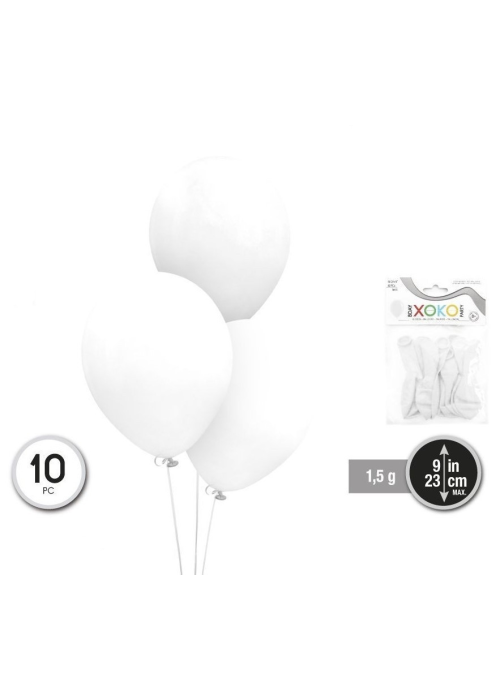Globos Blancos 10 Unid - Globos