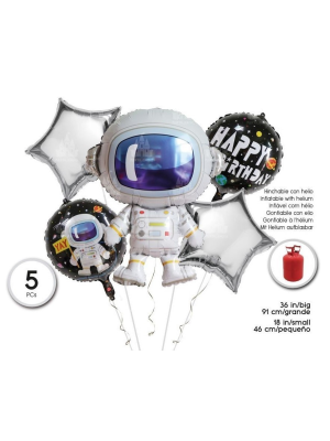 Globos set Astronauta 5 Unid - Globos