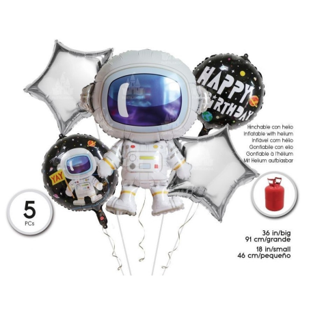 Bolsa de 5 Globos Leon