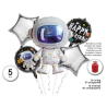 Globos set Astronauta 5 Unid - Globos