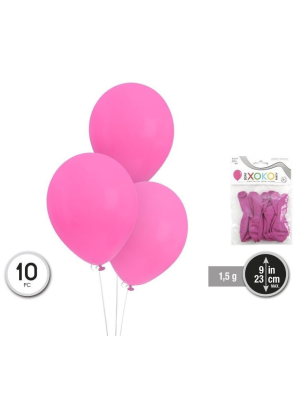 Globos Rosas 10 Unid - Globos