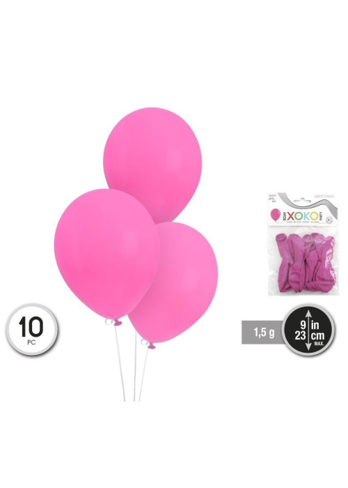 Globos Rosas 10 Unid - Globos