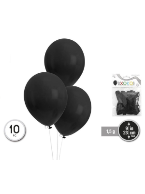 Ballons Noirs De 10 Pcs