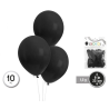 Globos Negros 10 Unid - Globos