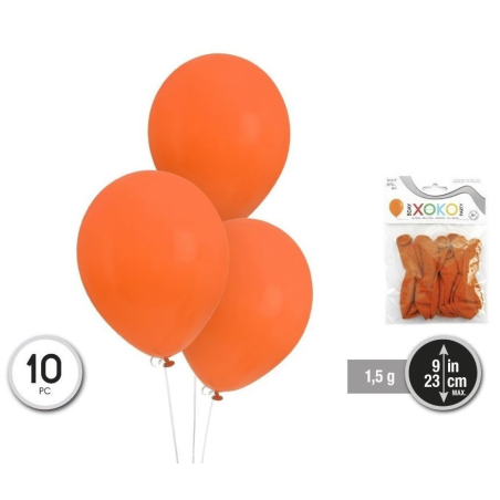 Globos Naranjas 10 Unid - CELEBRACIONES