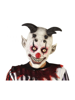 Mascara Payaso con Cuernos - Mascaras y Antifaces
