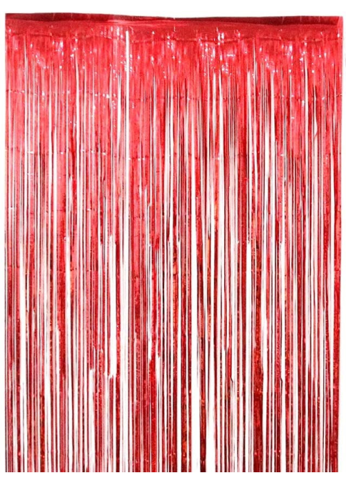 Cortina de Flecos Rojo 1x2m - Guirnaldas