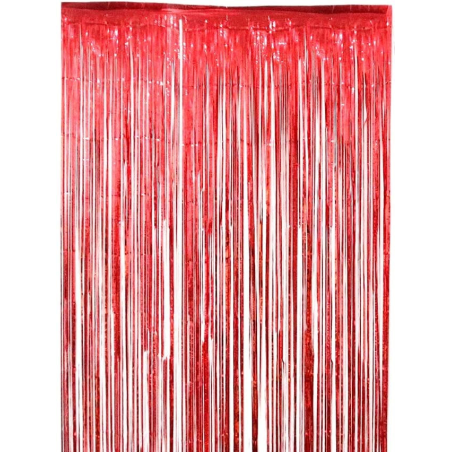 Cortina de Flecos Rojo 1x2m - Guirnaldas