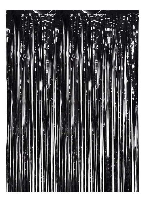 Cortina de Flecos Negro 1x2m - Guirnaldas