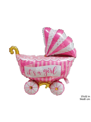 Globo Carro Rosa - Globos