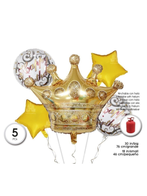 Bolsa de 5 Globos Leon
