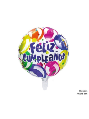 Comprar Globo Circular Feliz Cumpleaños - Globos