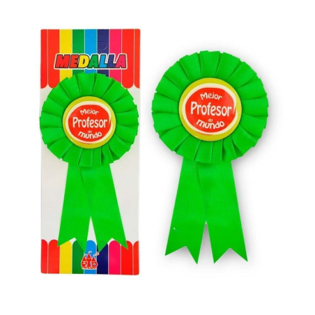 Medalla al Mejor Profesor del Mundo - Articulos y Decoracion de Fiesta