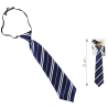 Corbata Colegial Azul y Blanca - Complementos de Estudiantes de Magia