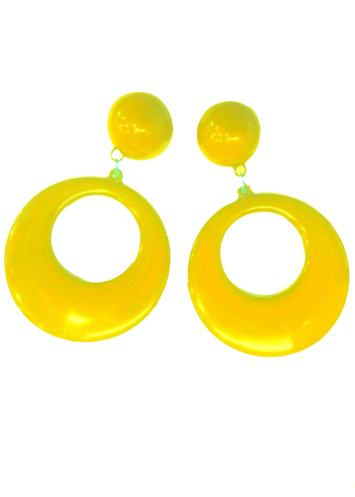 Pendientes de Aro Grandes Amarillo - Pendientes, Collares y Pulseras