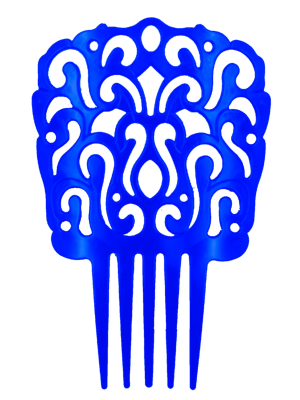 Peineta de Sevillana Grande Azul - Flores y Peinetas de Flamenca