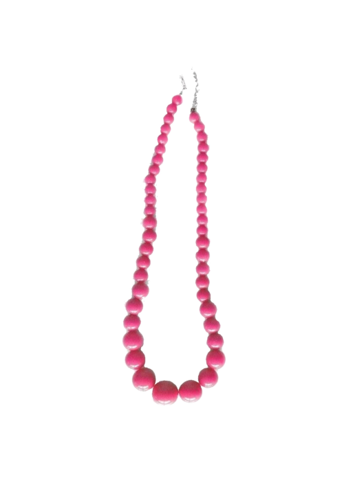 Buy Necklace Beads Pink for only 1.80€ – costume Shop online