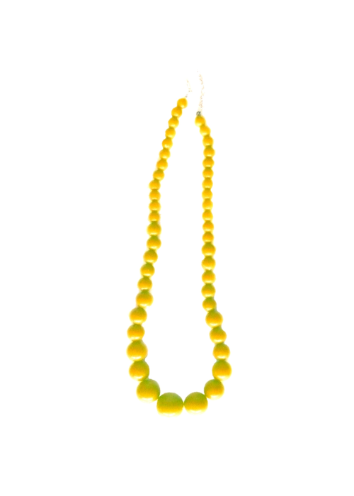 Collar de Sevillana Pequeño Amarillo - Pendientes, Collares y Pulseras