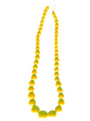 Collar de Sevillana Grande Amarillo - Pendientes, Collares y Pulseras
