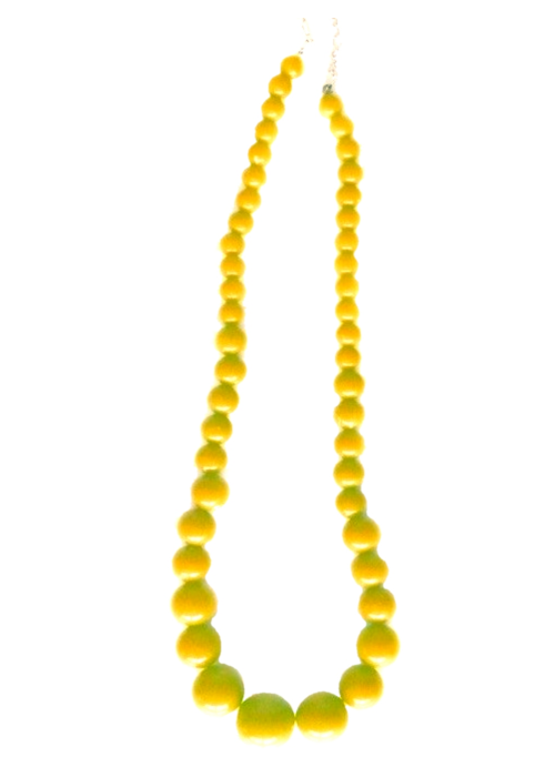 Collar de Sevillana Grande Amarillo - Pendientes, Collares y Pulseras