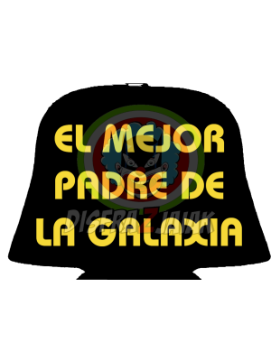 Vinilo Textil El Mejor Padre de la Galaxia 23x23 - Vinilos Textil Frikis