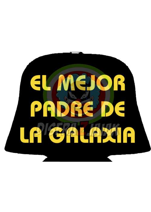 Vinilo Textil El Mejor Padre de la Galaxia 23x23 - Vinilos Textil Frikis
