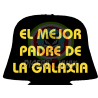 Vinilo Textil El Mejor Padre de la Galaxia 23x23 - Vinilos Textil Frikis
