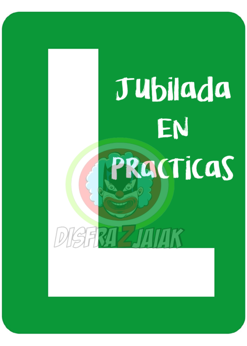 Vinilo Textil Jubilada en Practicas 23x23 - Vinilos Textiles