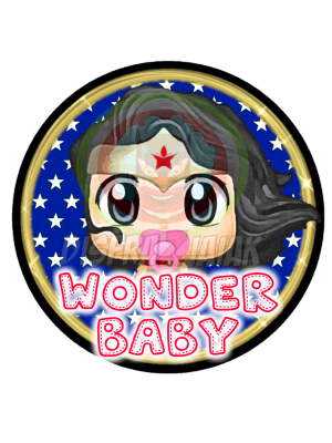 Vinilo Textil Wonder Baby 15x15 - Vinilos Textil Frikis