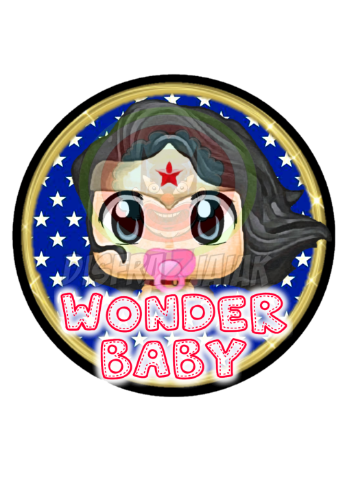 Vinilo Textil Wonder Baby 15x15 - Vinilos Textil Frikis