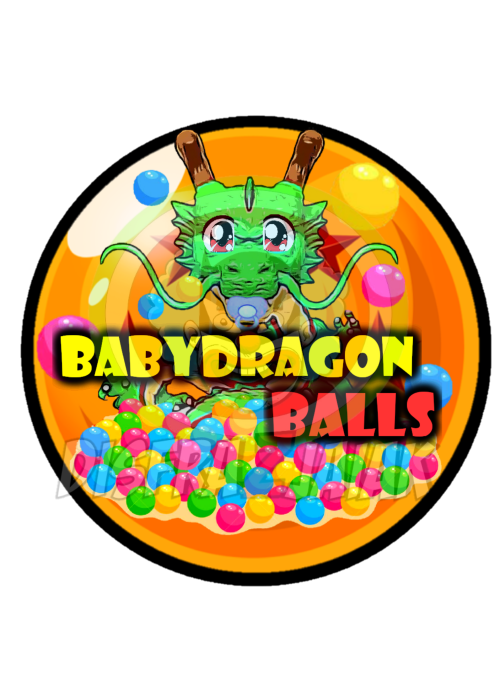 Vinilo Textil Baby Dragon Balls 15x15 - Vinilos Textil Frikis