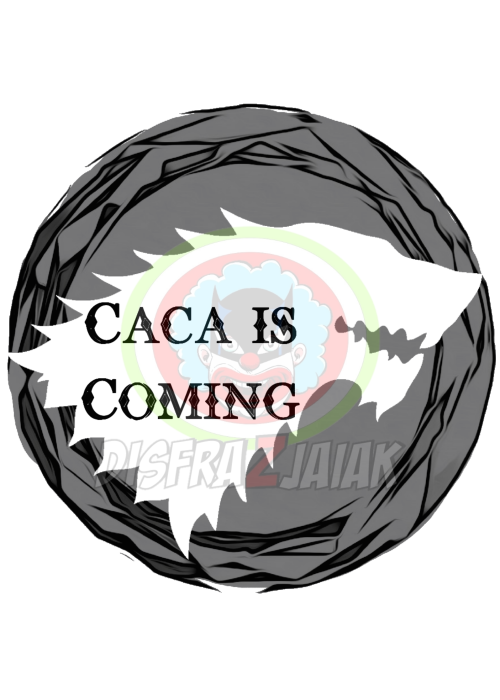 Vinilo Textil Caca is Coming 15x15 - Vinilos Textil Frikis