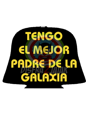 Vinilo Textil Tengo el Mejor Padre de la Galaxia 15x15 - Vinilos Textil Frikis