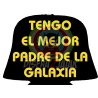 Vinilo Textil Tengo el Mejor Padre de la Galaxia 15x15 - Vinilos Textil Frikis