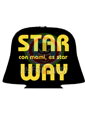 Vinilo Texti Star con Mami es star Way 15x15 - Vinilos Textil Frikis