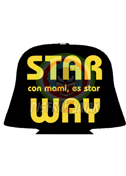 Vinilo Texti Star con Mami es star Way 15x15 - Vinilos Textil Frikis