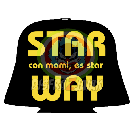 Vinilo Texti Star con Mami es star Way 15x15 - Vinilos Textil Frikis